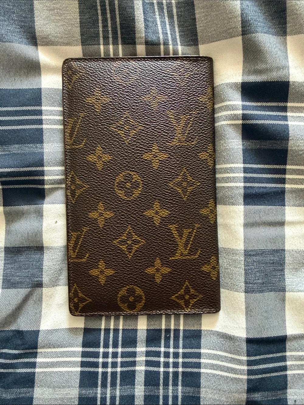 Louis Vuitton Brown/Gold Monogram Tall Card Case